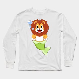 Lion Mermaid Long Sleeve T-Shirt